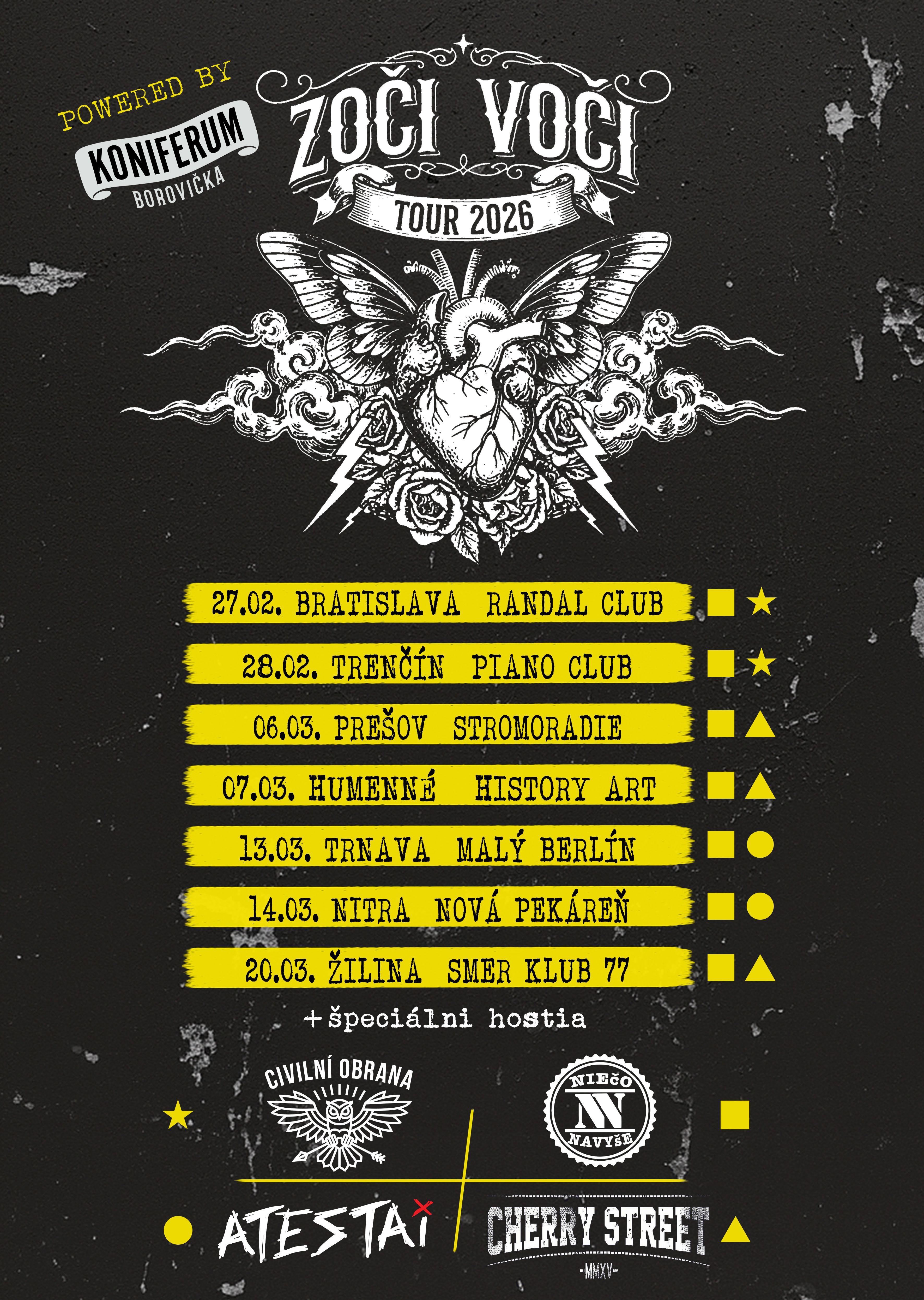 Plagát – ZOČI VOČI TOUR 2026