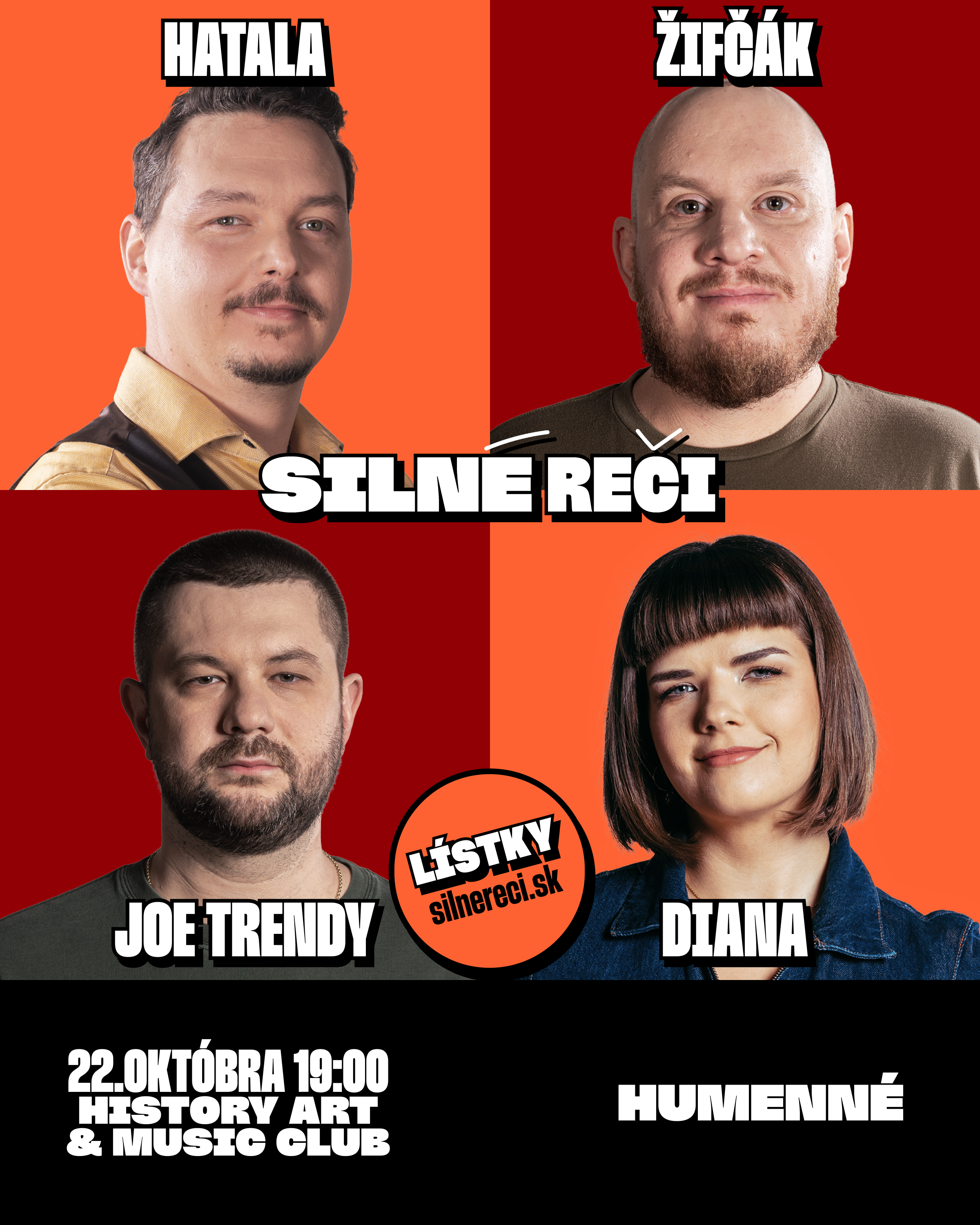 Plagát – SILNÉ REČI V HUMENNOM