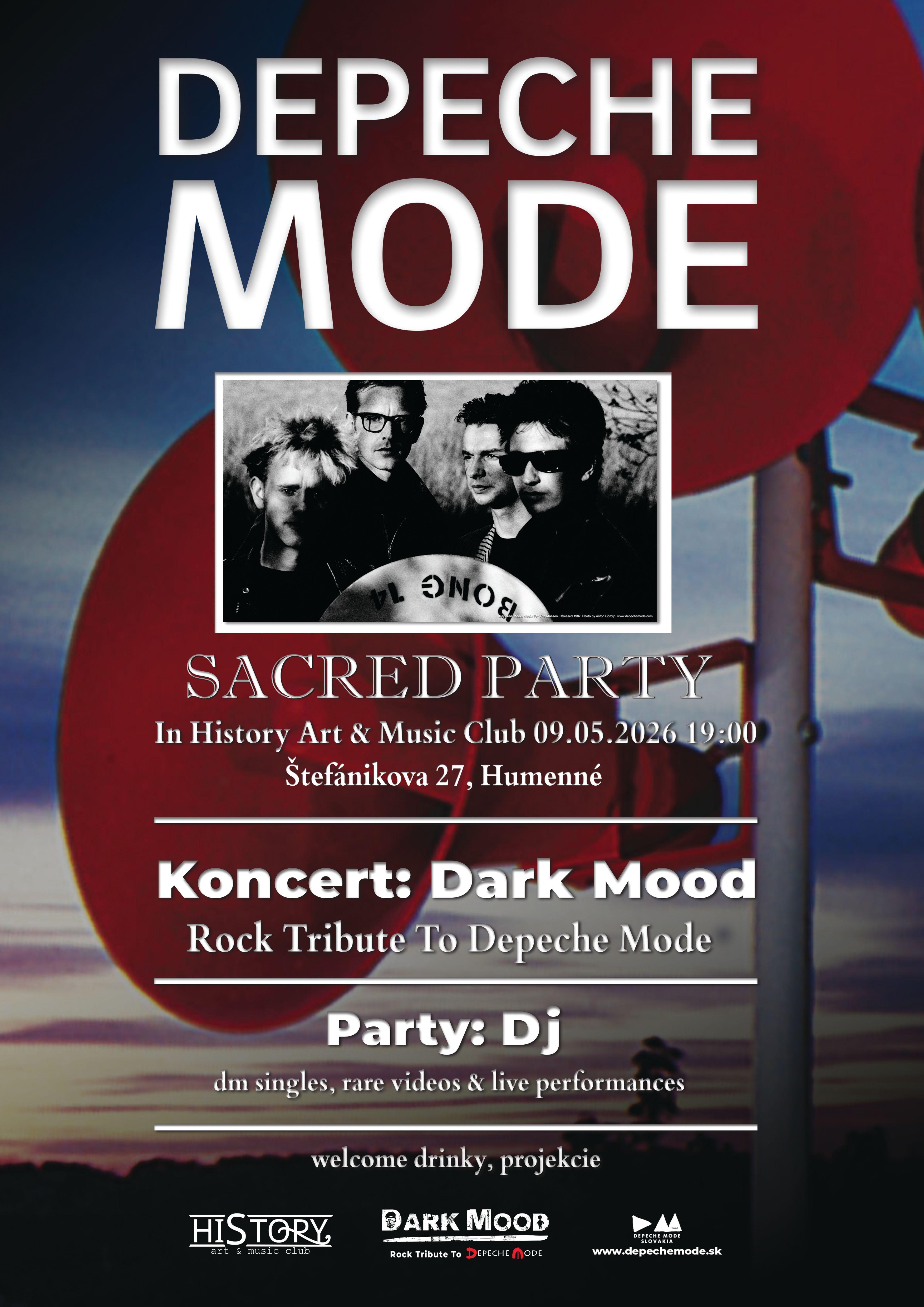 Plagát – Depeche Mode SACRED PARTY