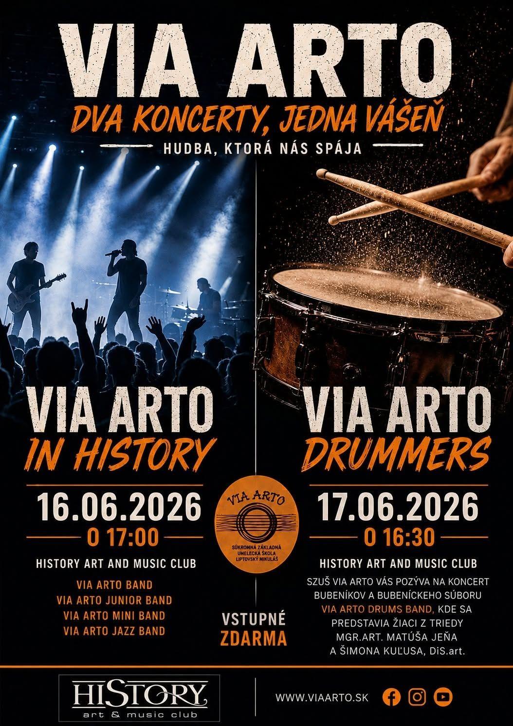 Plagát – VIA ARTO IN HISTORY