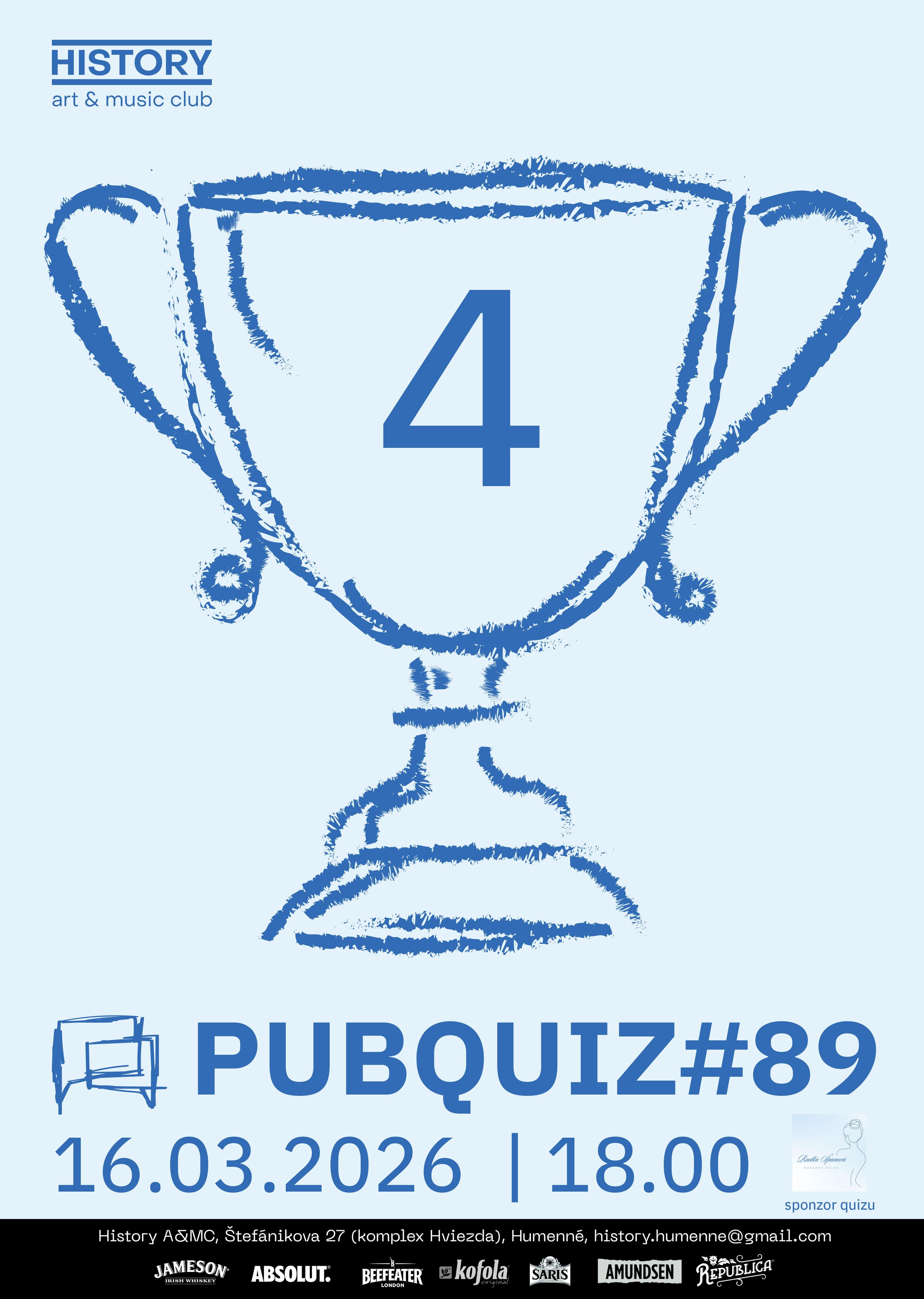 Plagát – PubQuiz Humenné #89
