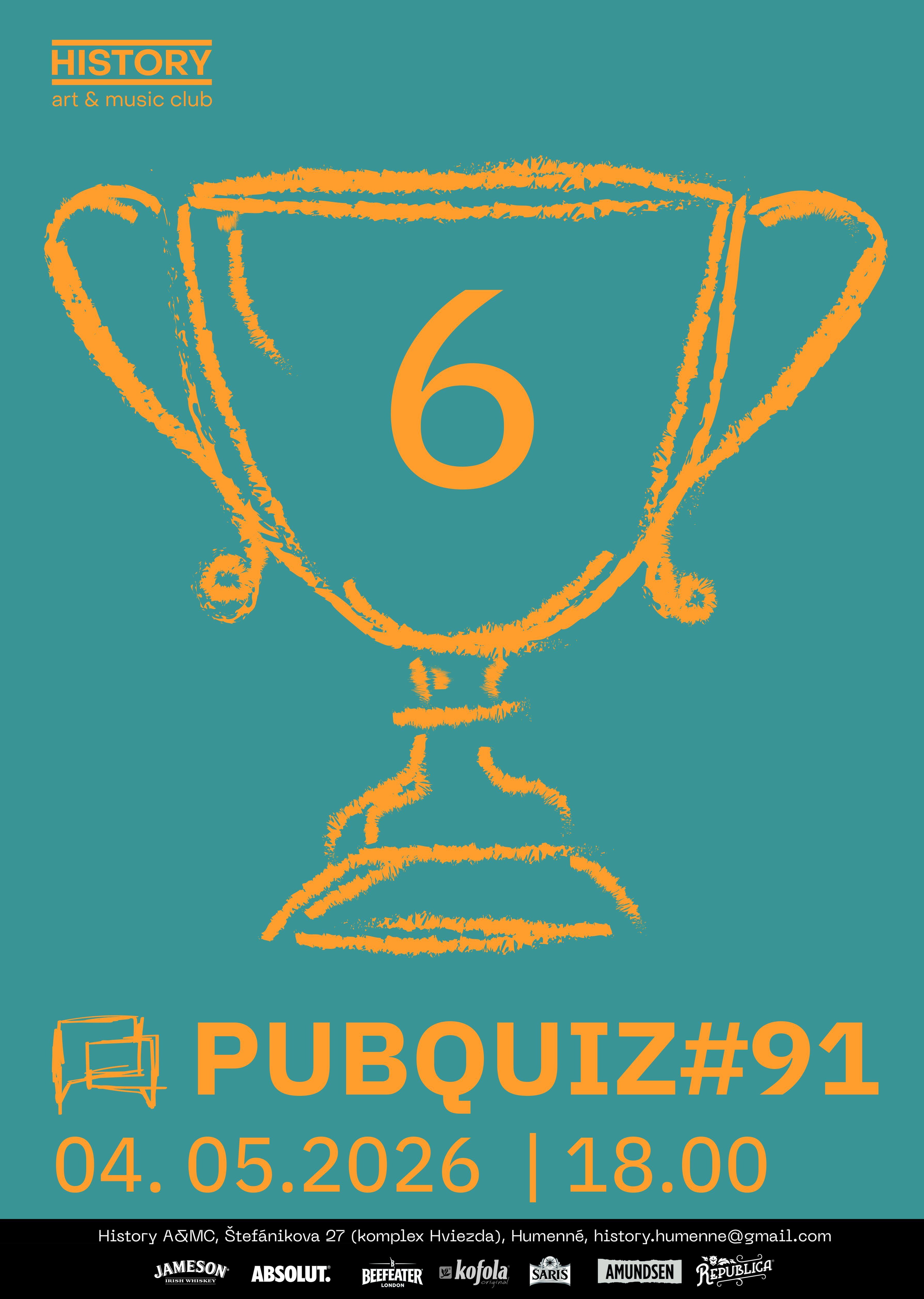 Plagát – PubQuiz Humenné #91