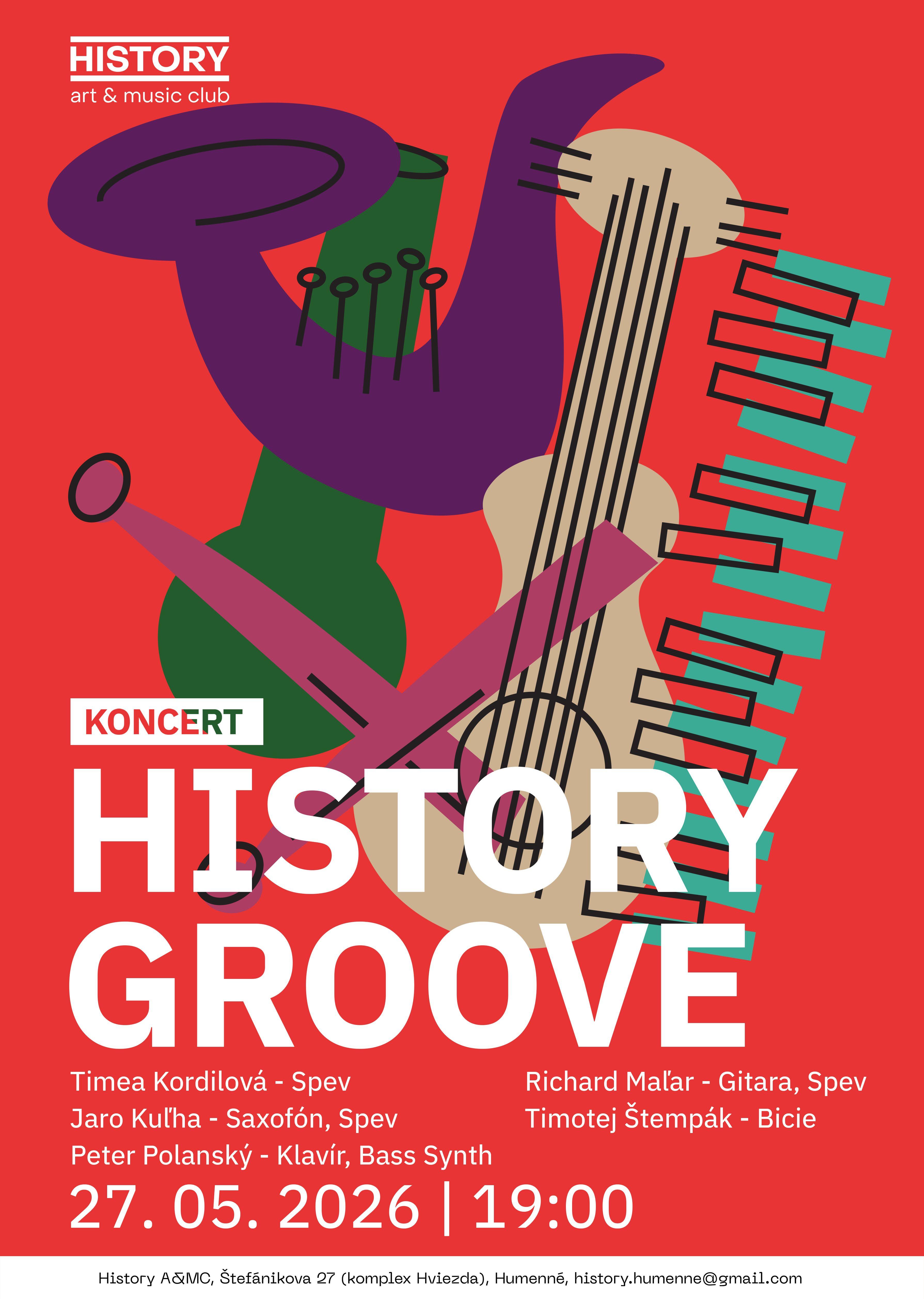 Plagát – HISTORY GROOVE #1